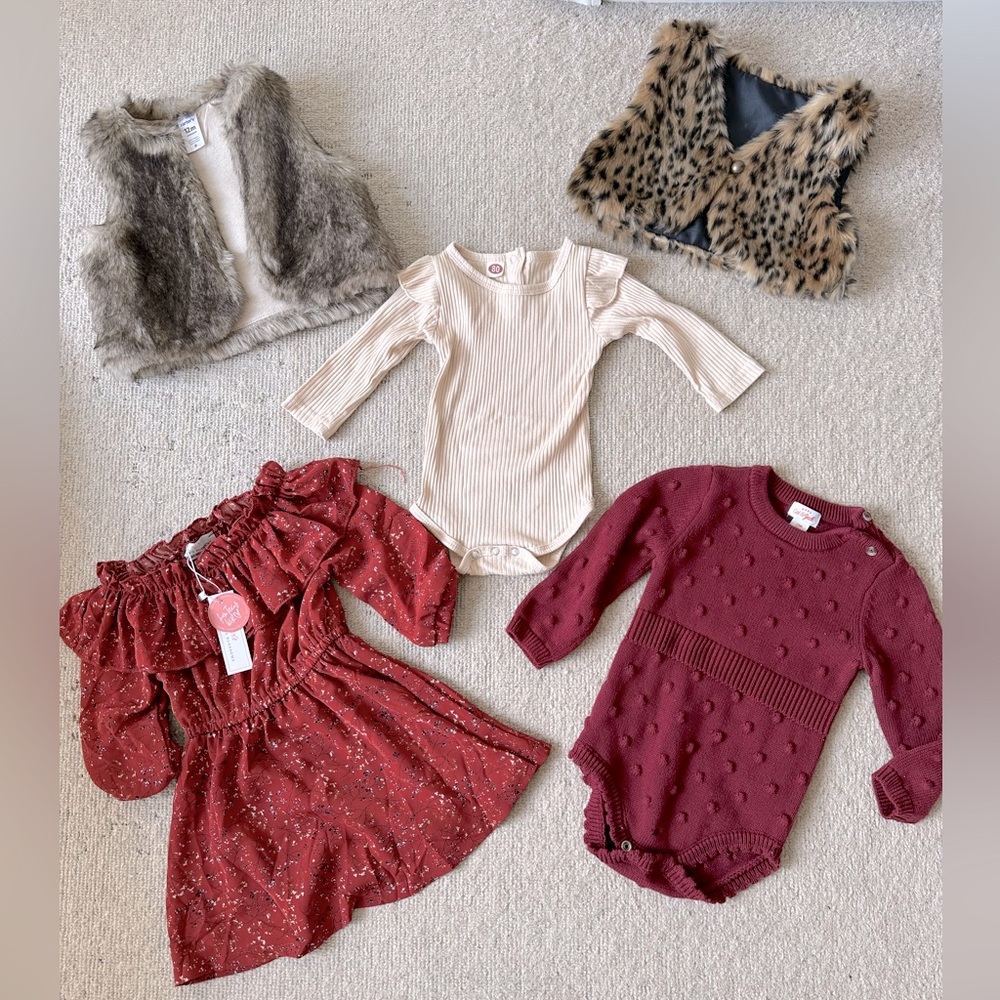 12M Girl Fall Bundle- Cat & Jack, Carters, Bailey’s Blossoms